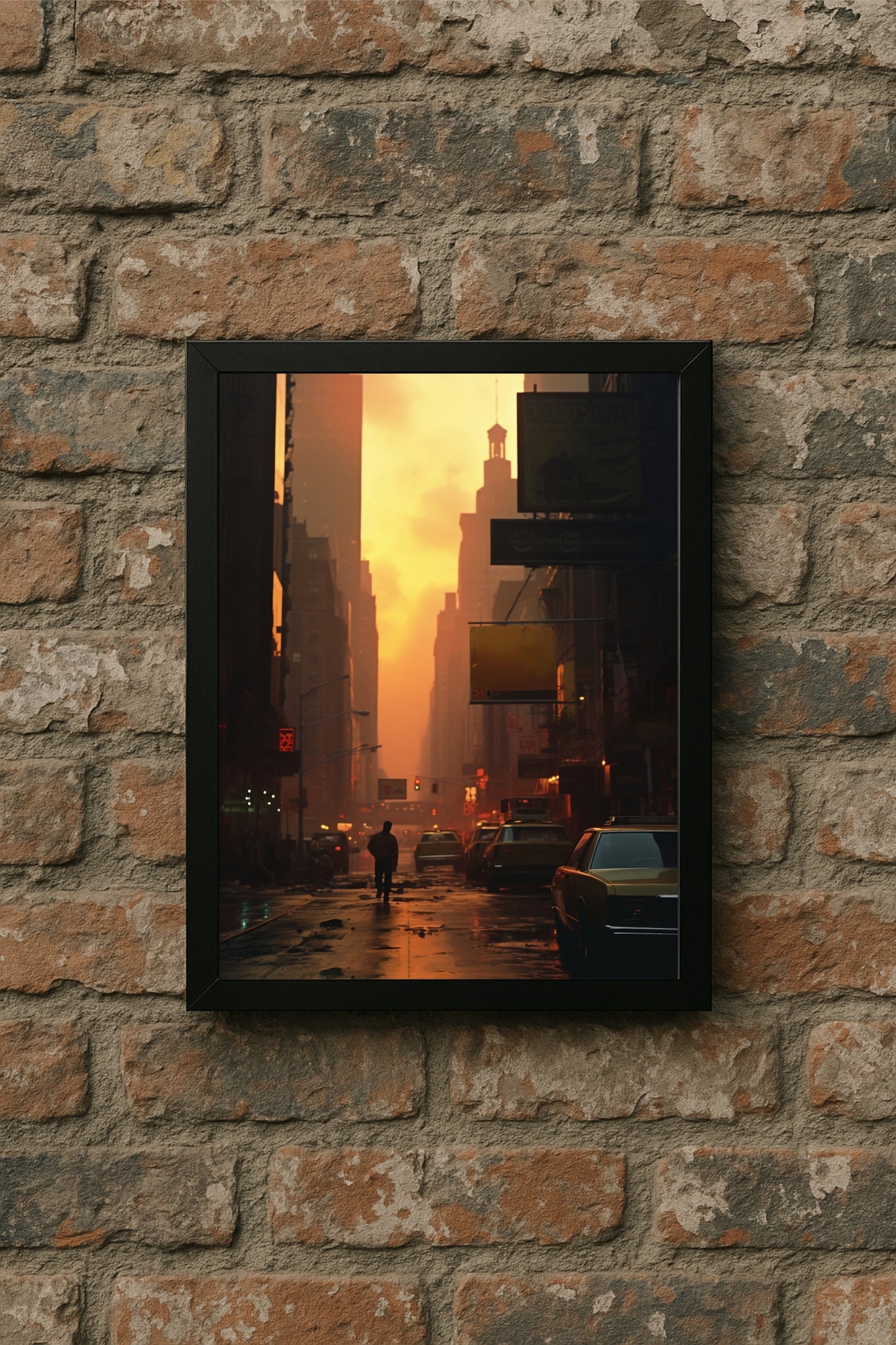 Golden Hour Silence β Urban Street Wall Art πβ¨