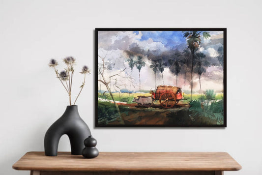 Village Nature Wall Frame β A Glimpse of Rustic Beauty & Simplicity