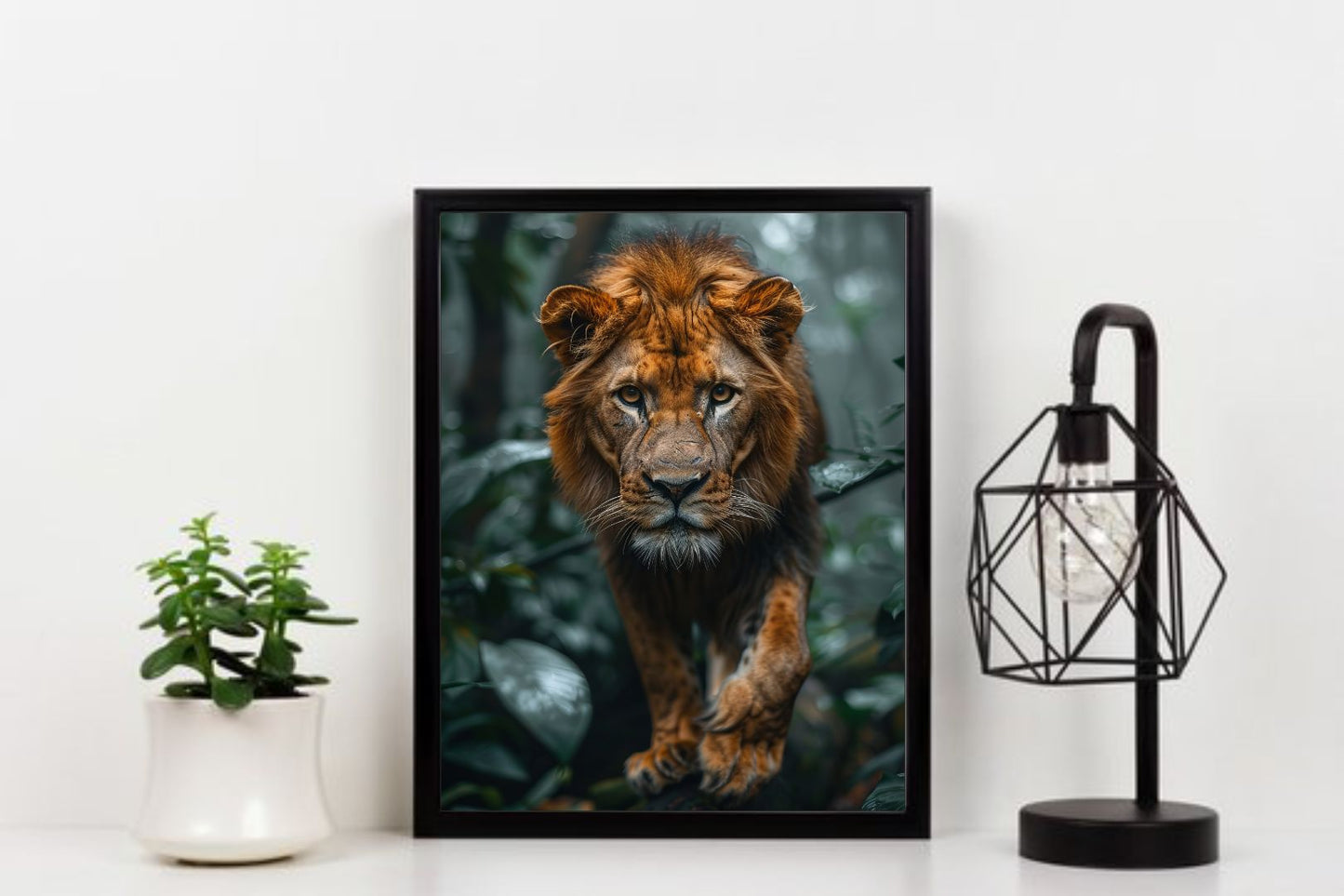 Majestic Lion & Nature Wall Art β Power Meets Serenity π¦πΏ