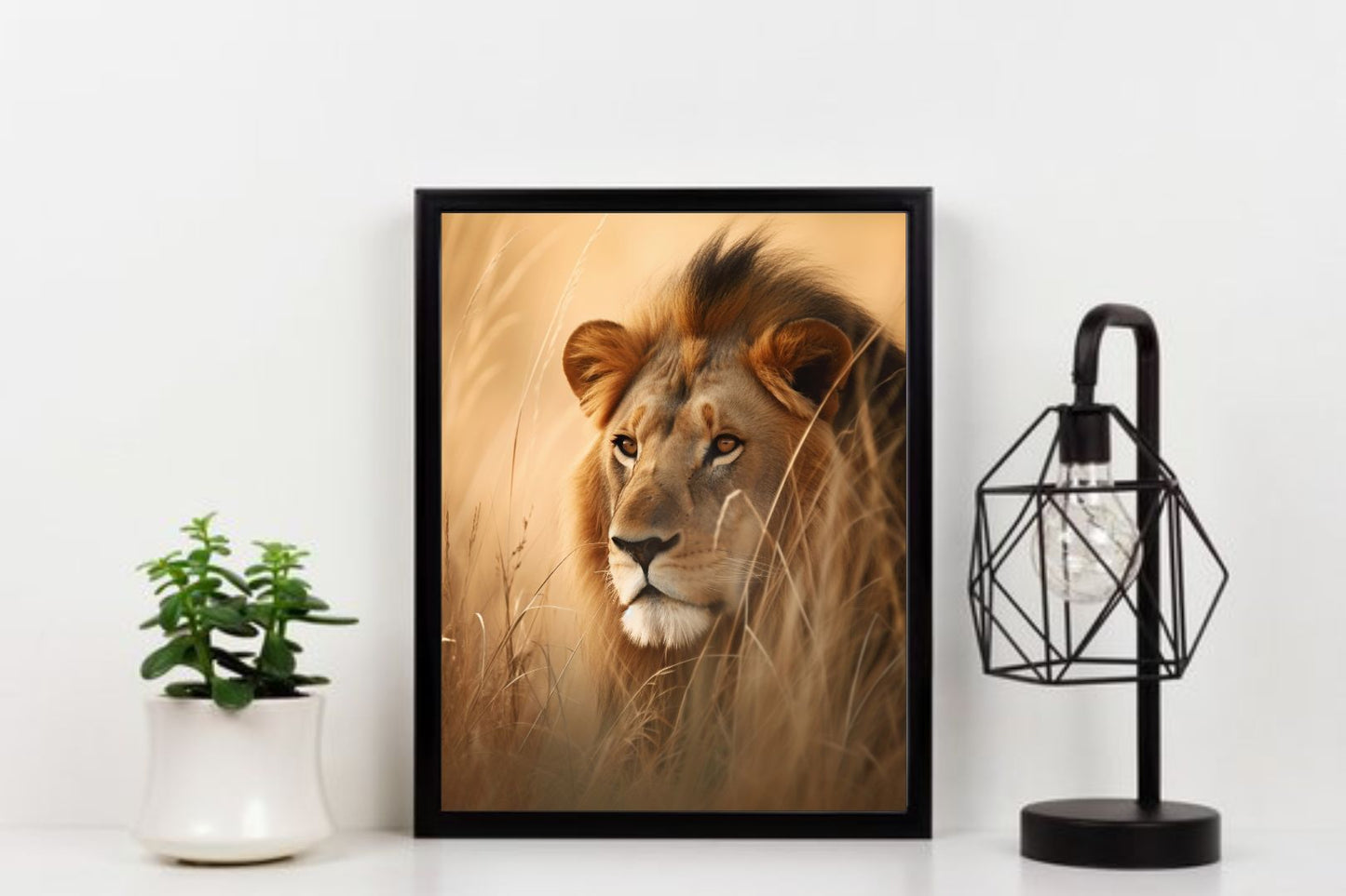 Majestic Lion & Nature Wall Art β Power Meets Serenity π¦πΏ