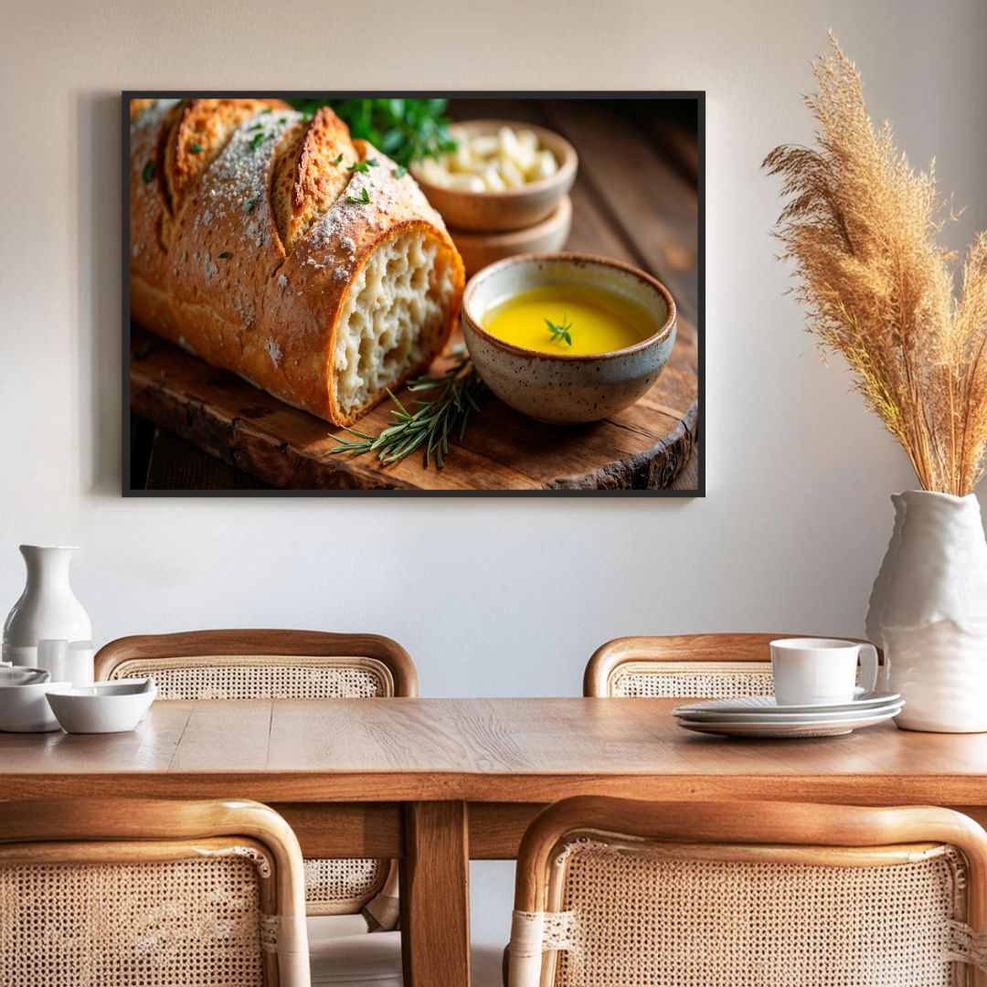 Garlic Bread Wall Frame – A Cheesy & Flavorful Delight