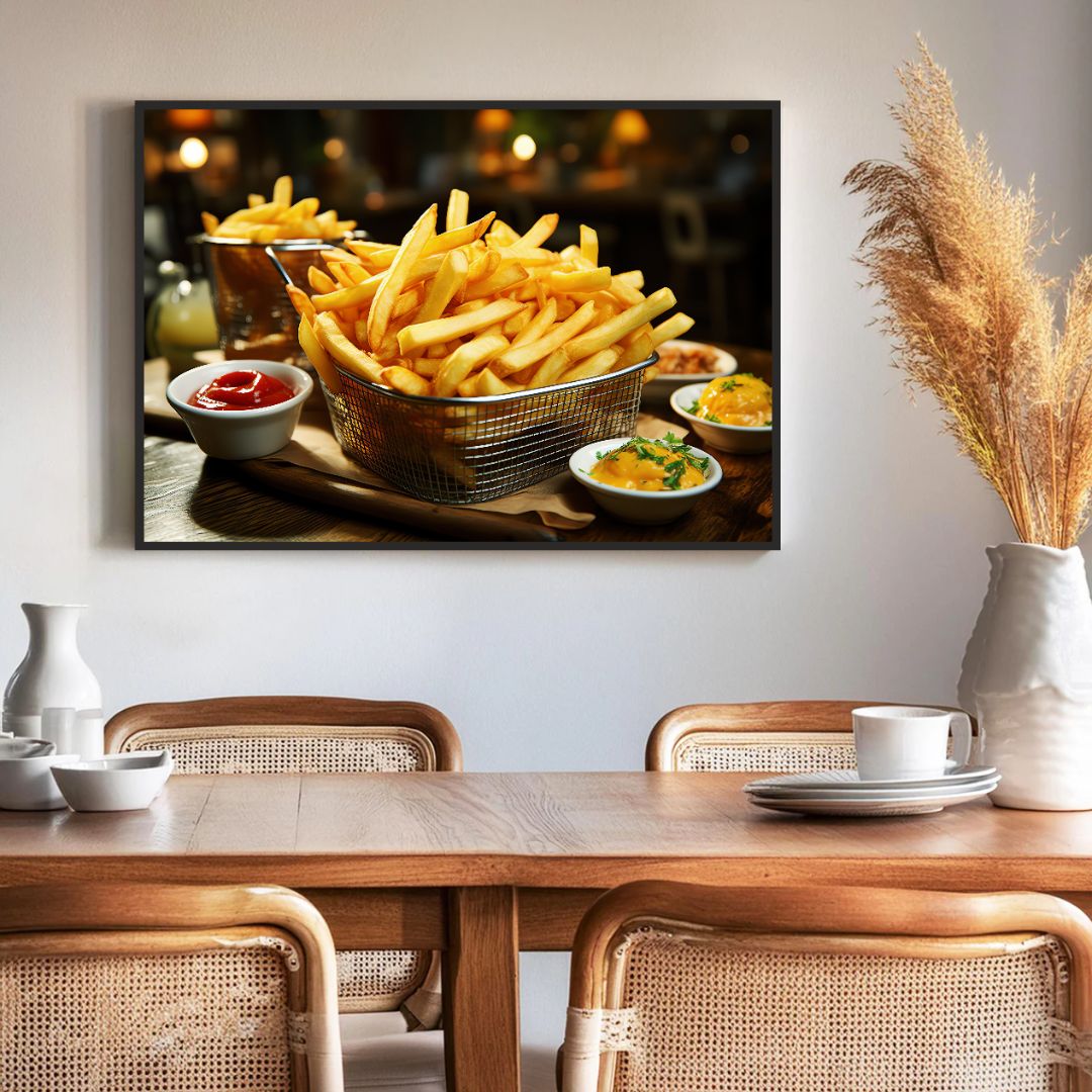 Potato Fingers Wall Frame – A Crunchy Delight for Your Space