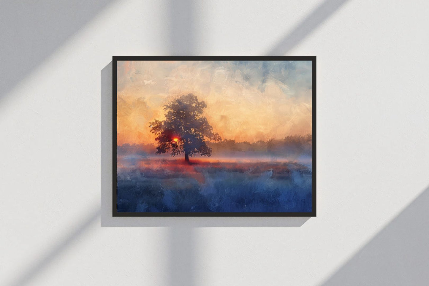 Sunset Nature Wall Frame β A Breathtaking Blend of Colors & Serenity