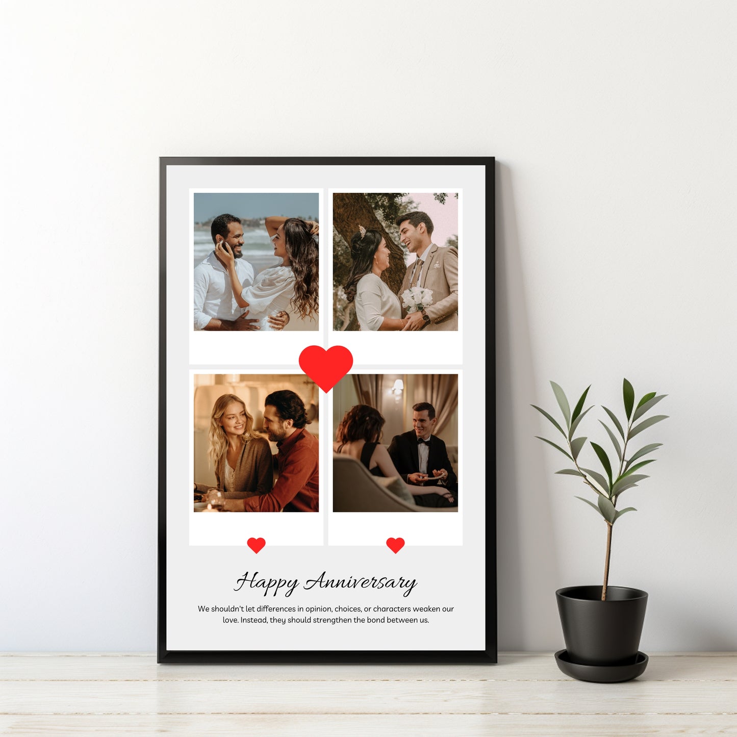 Personalized Couple Collage Frame β A Beautiful Anniversary Keepsake