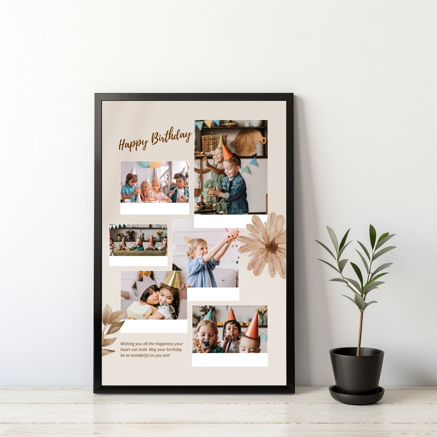 Personalized Birthday Collage Frame β Capture the Joyful Moments!