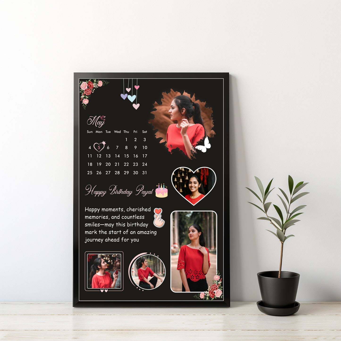 Personalized Birthday Collage Frame β A Gift of Memories & Love!