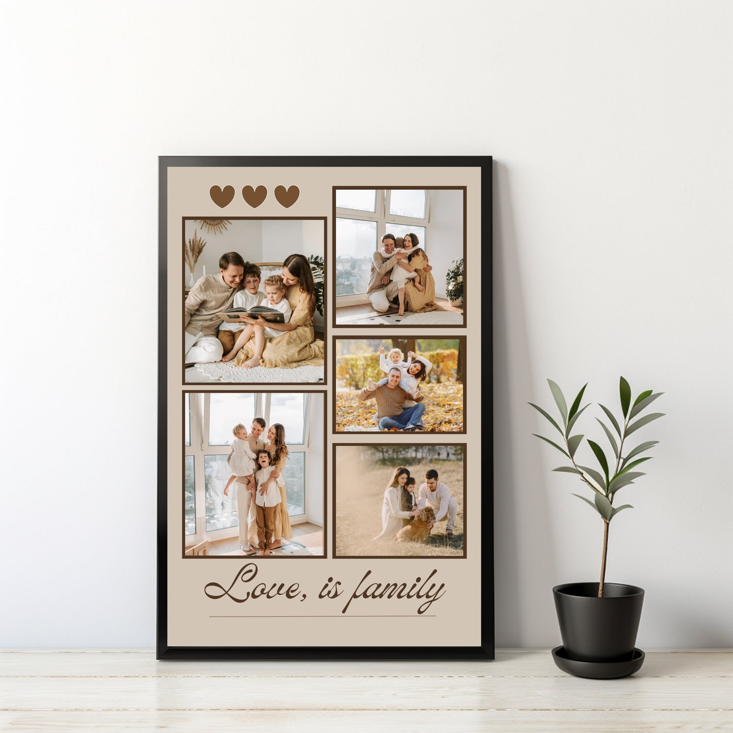 Personalized Family Collage Frame β Where Love Lives