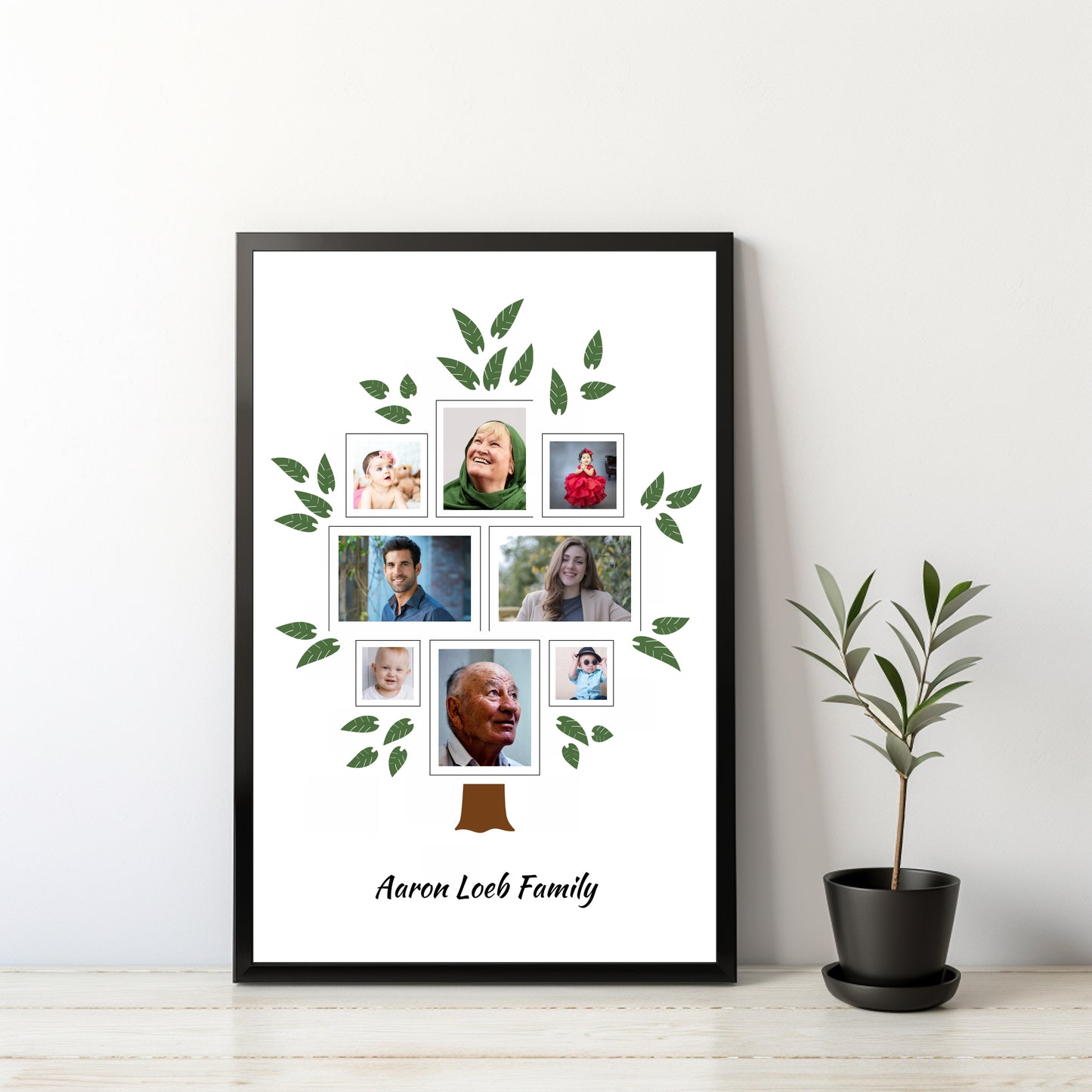 Personalized Family Tree Collage Frame β Honor Your Roots!