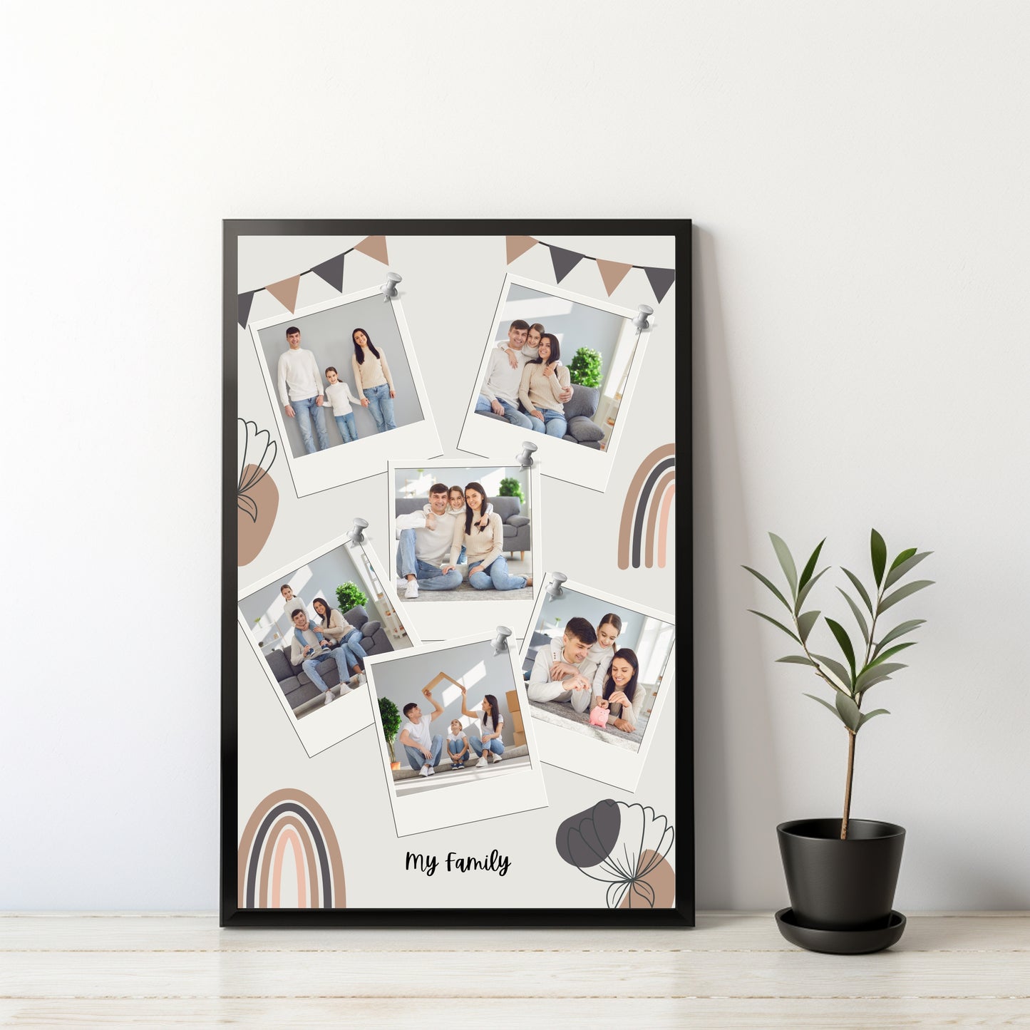 Personalized Family Collage Frame β Celebrate Togetherness!