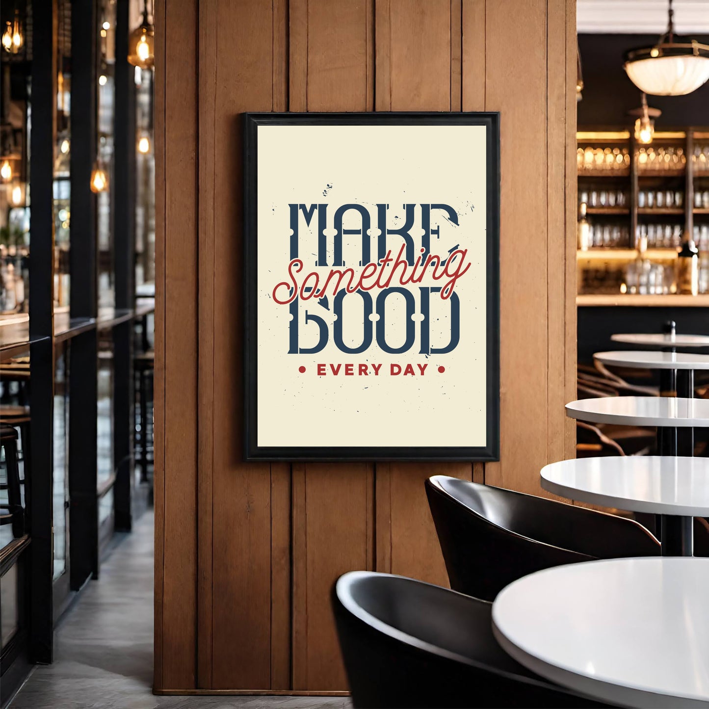 Kitchen Wall Frame β "Make Something Good Every Day" | Perfect for Chefs & Food Lovers