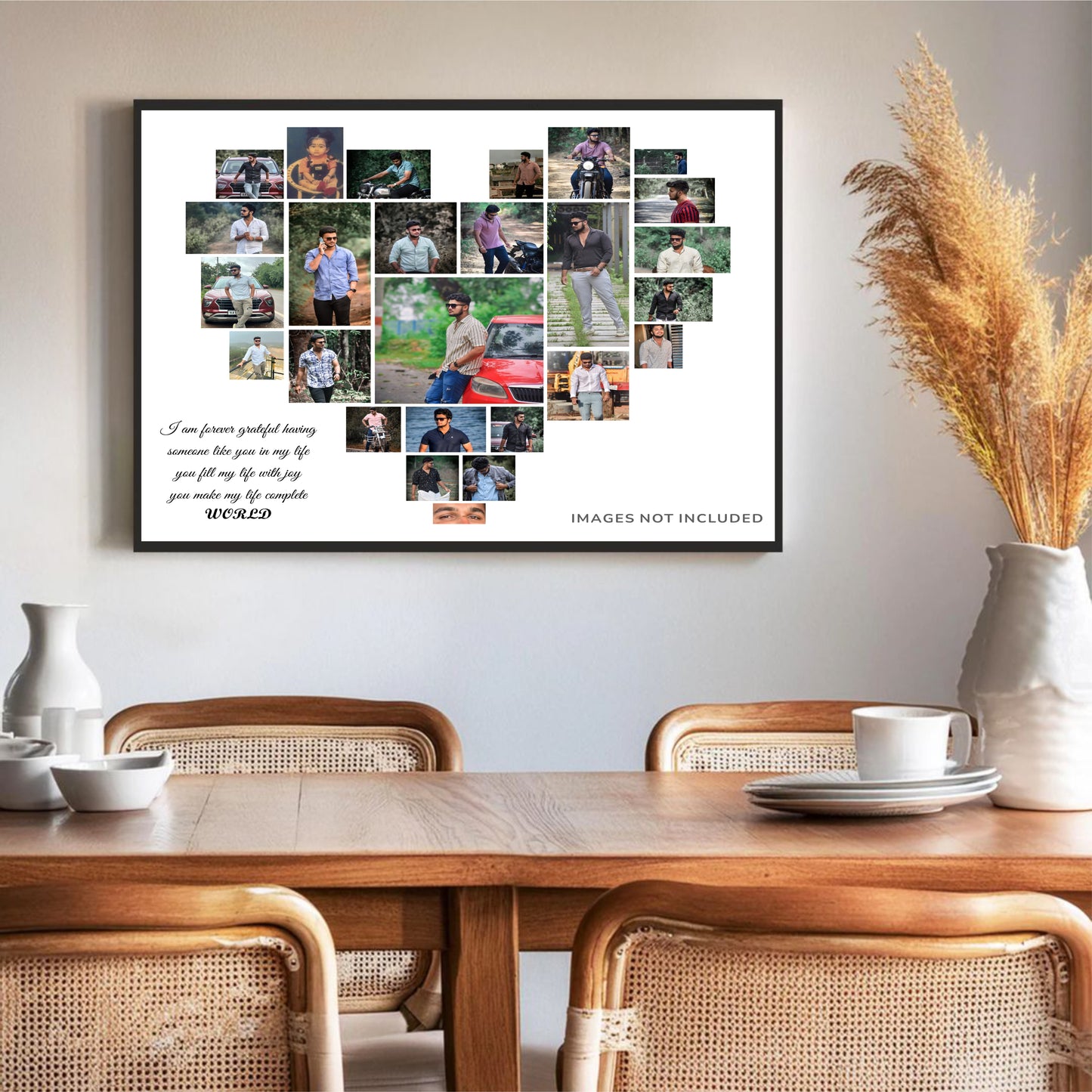 Heart-Shaped Birthday Collage Frame β A Gift of Love & Memories! π