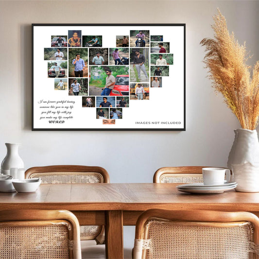 Heart-Shaped Birthday Collage Frame β A Gift of Love & Memories! π