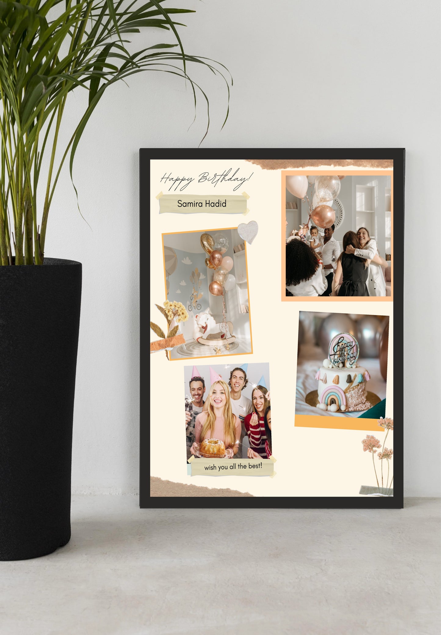 Personalized Birthday Collage Frame β A Timeless Keepsake!