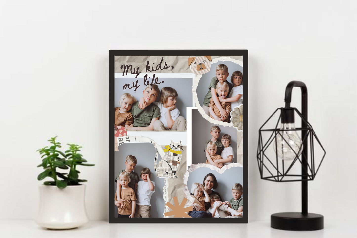 Personalized Family Collage Frame β Cherish Every Moment!