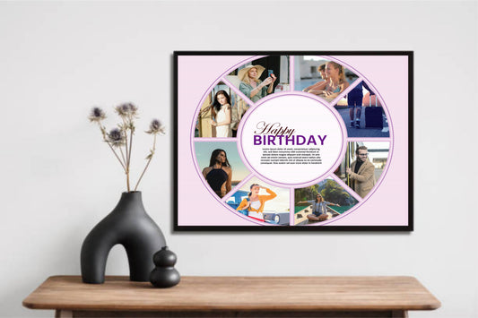 Elegant Birthday Collage Frame β A Gift of Cherished Memories! π