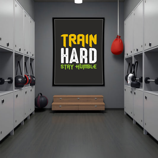 Train Hard, Stay Humble β Motivational Gym Wall Art