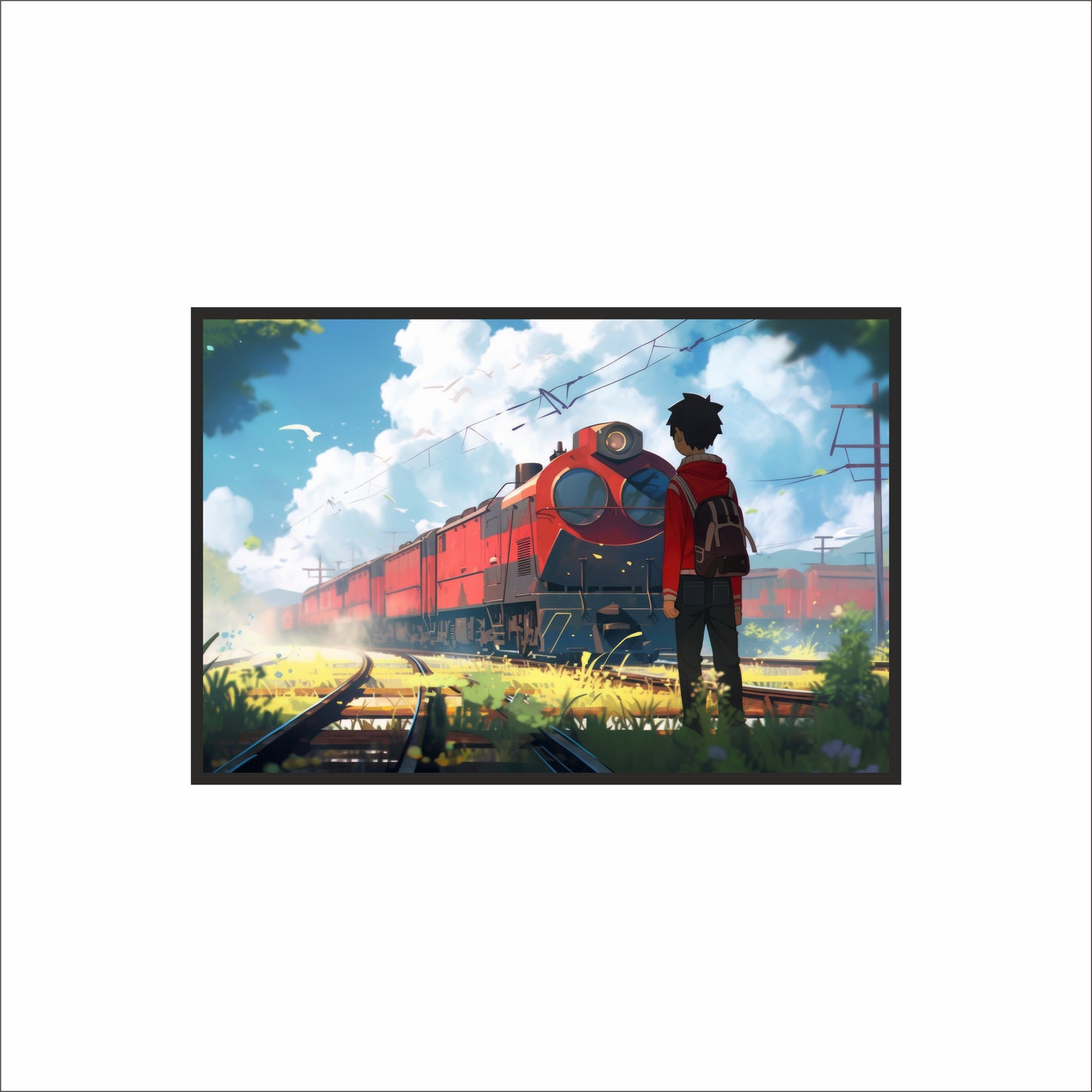 Facing the Journey – Where Dreams Begin 🚆🌤️