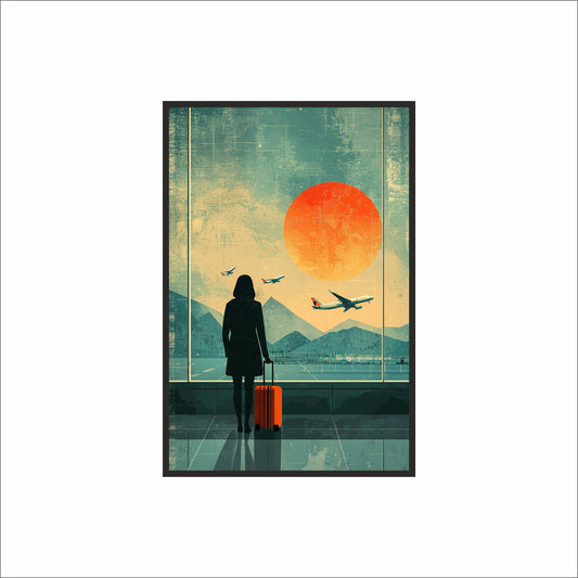 Beyond the Horizon – Waiting for the Next Journey ✈️🌅