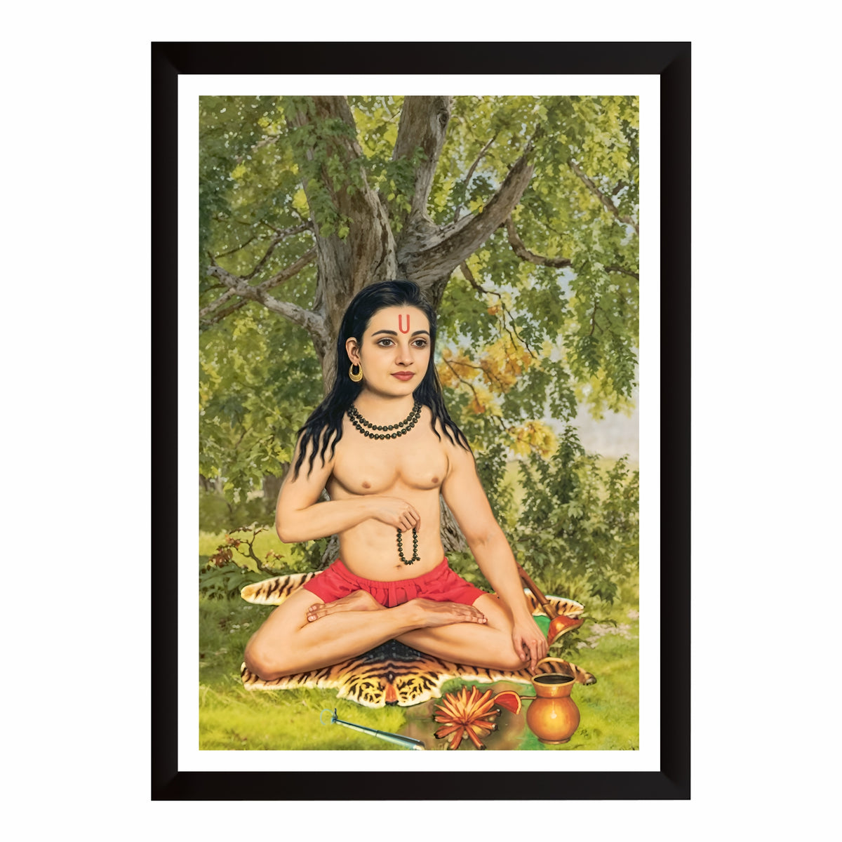 Baba Khetarpal Ji Wall Art | Veer Khetarpal Ji Devotional Portrait | HD Hindu Spiritual Print | Premium Framed Wall Decor