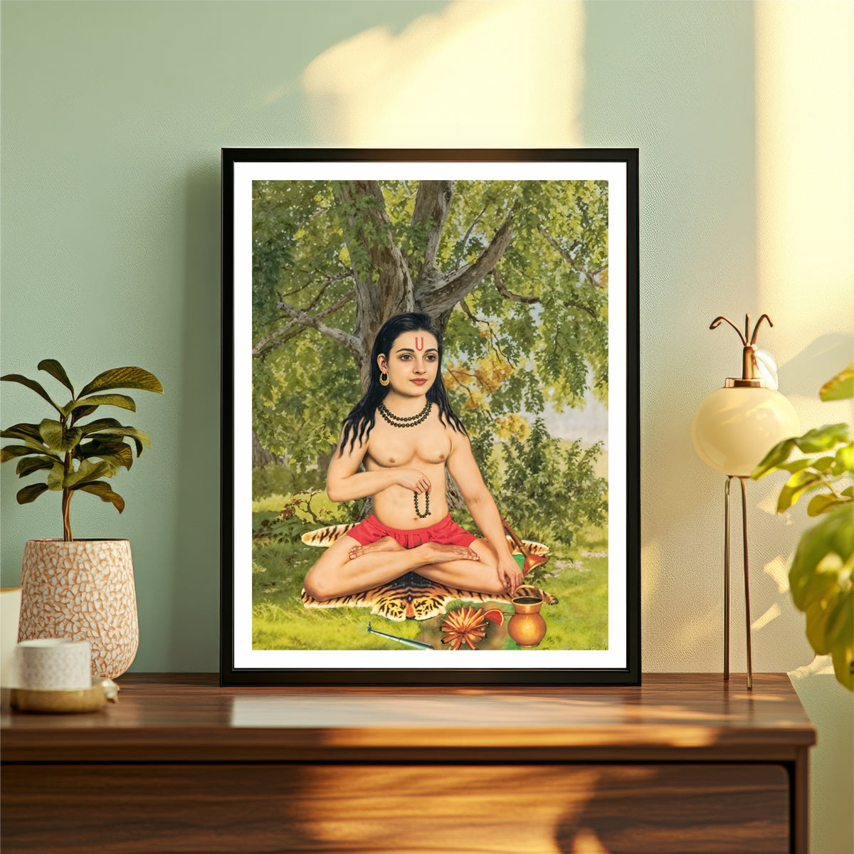 Baba Khetarpal Ji Wall Art | Veer Khetarpal Ji Devotional Portrait | HD Hindu Spiritual Print | Premium Framed Wall Decor