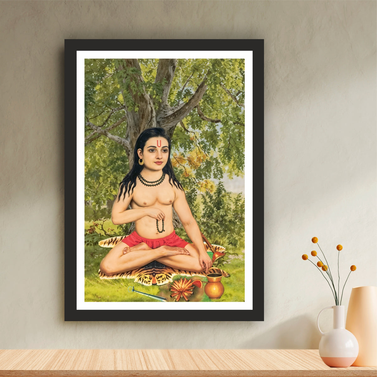 Baba Khetarpal Ji Wall Art | Veer Khetarpal Ji Devotional Portrait | HD Hindu Spiritual Print | Premium Framed Wall Decor