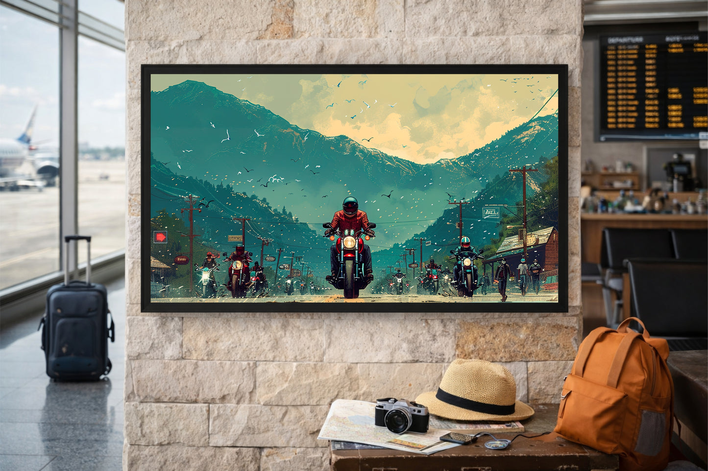 Ride of Freedom Wall Art Photo Frame – Brotherhood on the Open Road