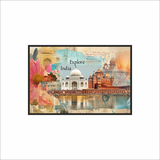 Explore India Wall Art Photo Frame – A Journey Through Timeless Beauty