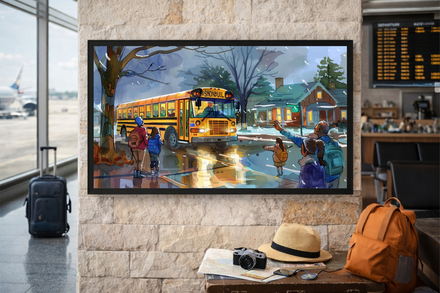 Waiting for the Ride Wall Art Photo Frame – A Moment of Everyday Magic