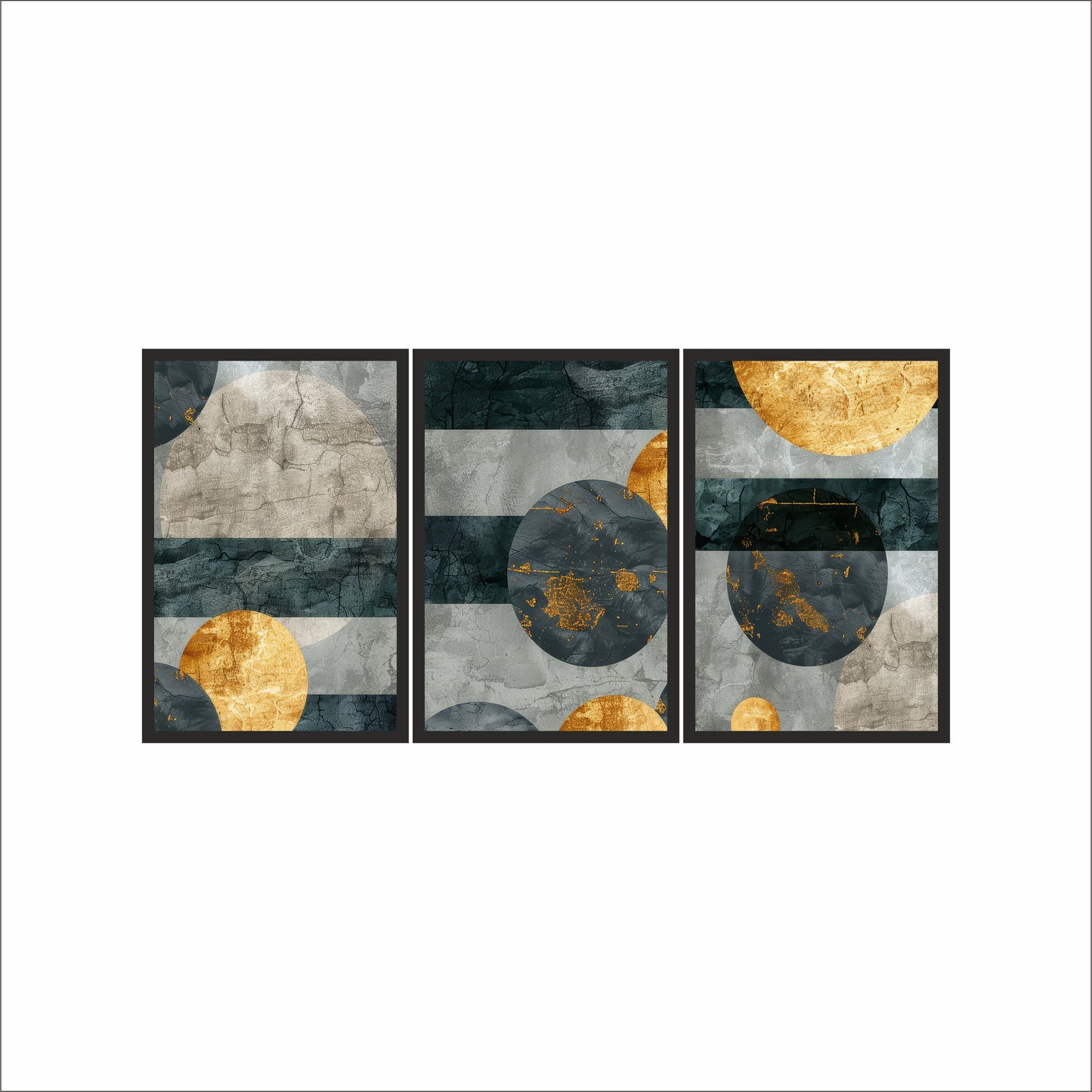 Golden Balance – Abstract Harmony in Motion ✨🎨