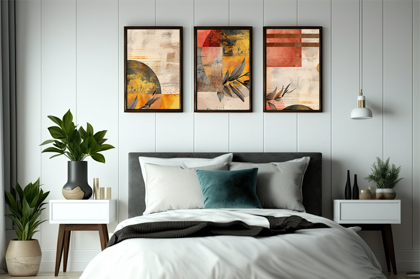 Golden Leaves – Abstract Elegance in Balance 🍂✨