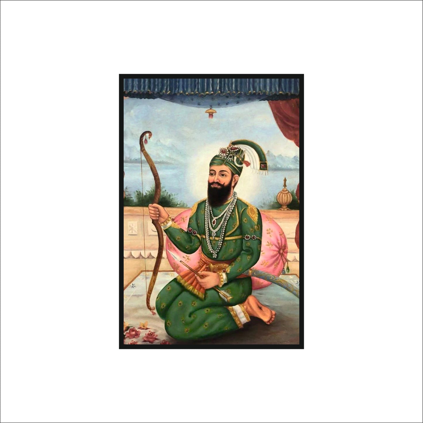 Guru Gobind Singh Ji Wall Art Photo Frame – The Eternal Warrior of Faith & Justice