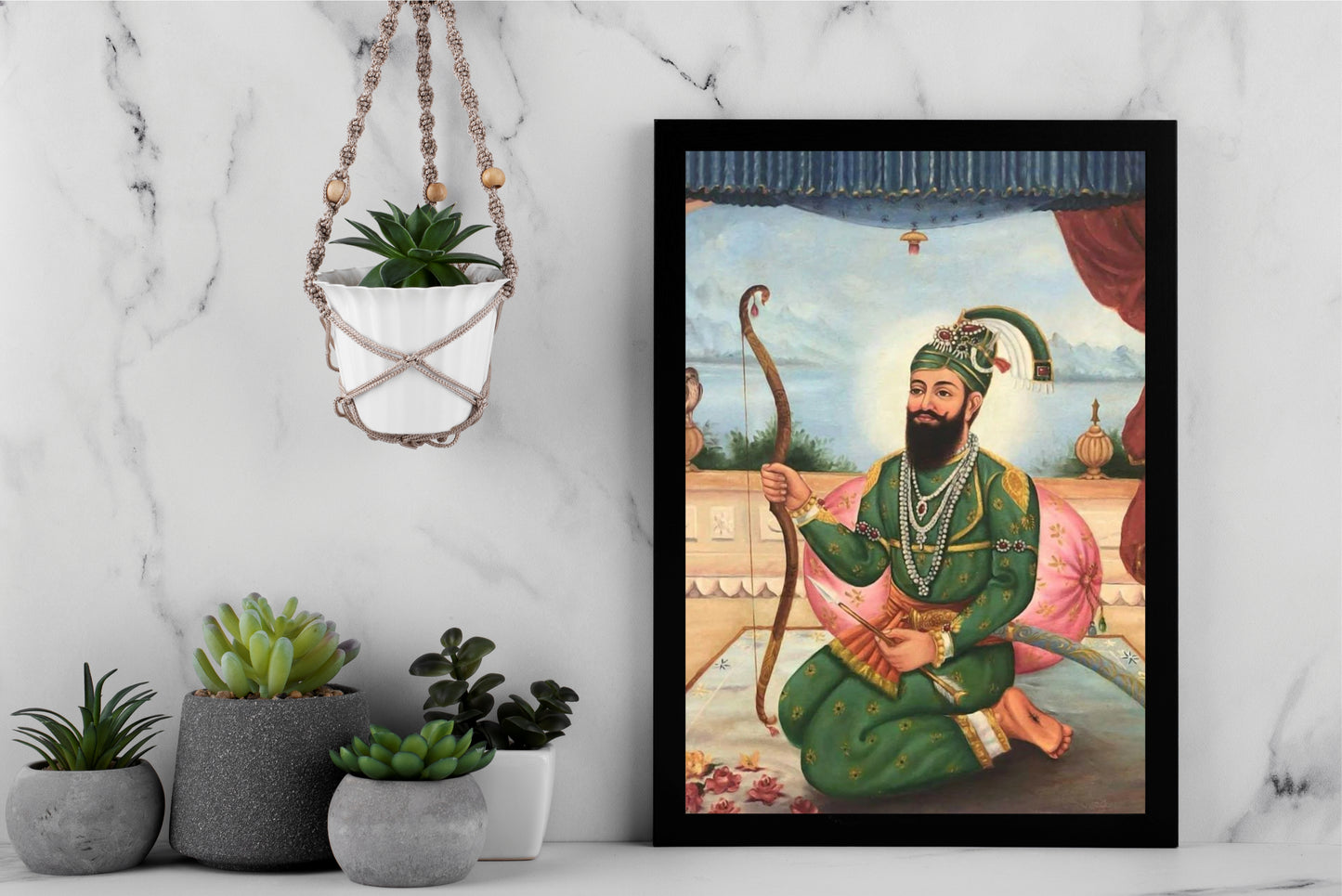Guru Gobind Singh Ji Wall Art Photo Frame – The Eternal Warrior of Faith & Justice