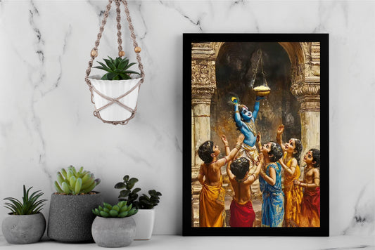 Bal Krishna – The Playful Divine Miracle 💙🪔