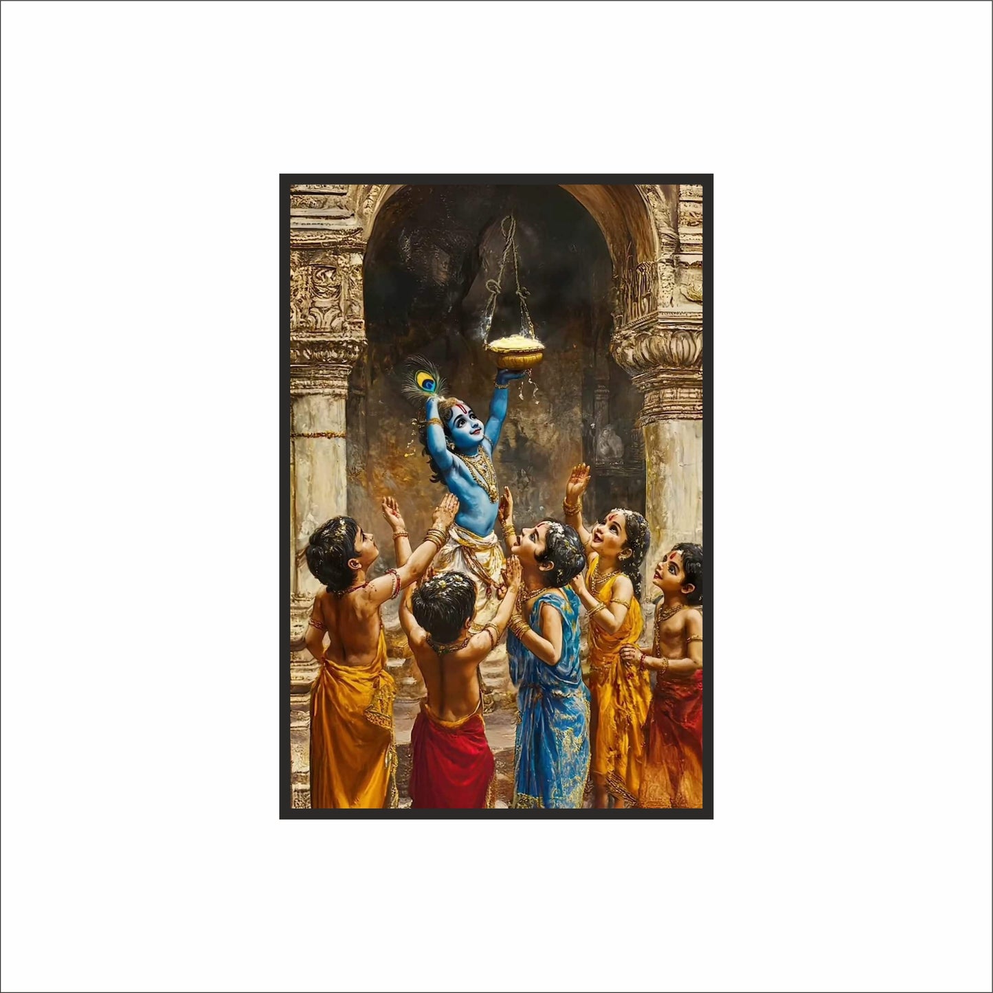 Bal Krishna – The Playful Divine Miracle 💙🪔