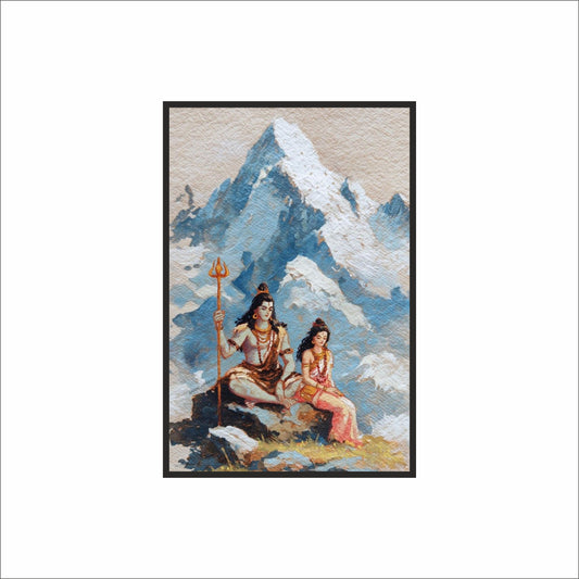 Shiv–Parvati – The Eternal Union of Power & Peace 🕉️❄️