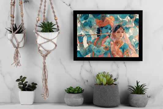 Shri Radha–Krishna – The Divine Melody of Love & Harmony 🎶💙