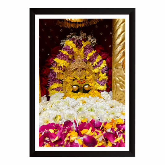 Maa Naina Devi Wall Art | Shri Naina Devi Temple Sacred Darshan | Shakti Peeth HD Print | Hindu Spiritual Framed Wall Decor