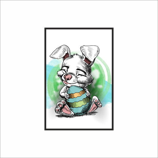 Playful Pup – Cute & Joyful Wall Art 🐶💚