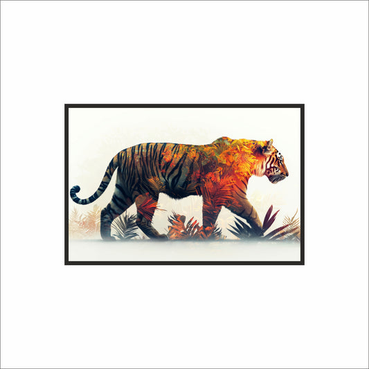 Majestic Tiger – Artistic Wildlife Wall Art 🐅🎨