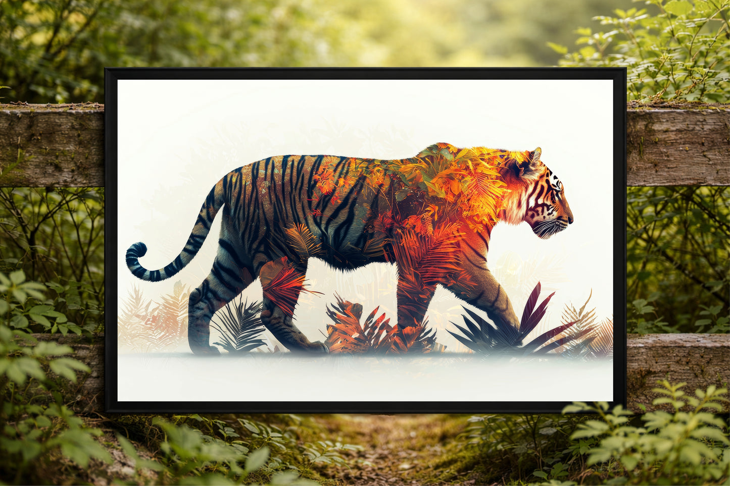 Majestic Tiger – Artistic Wildlife Wall Art 🐅🎨