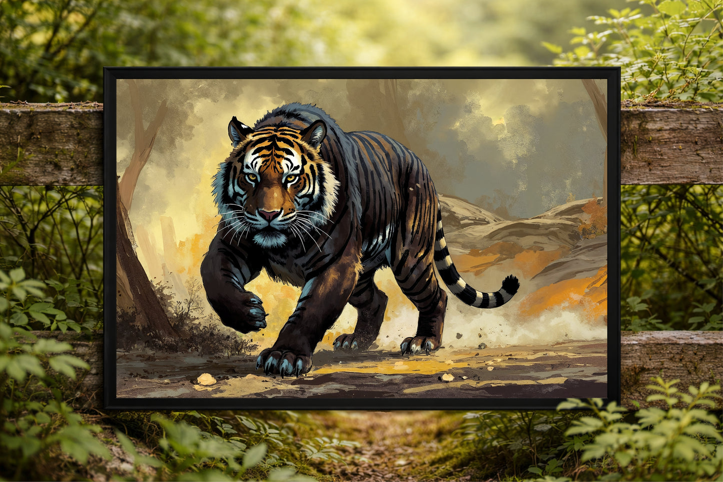 The Silent Predator – Majestic Tiger Wall Art 🐅
