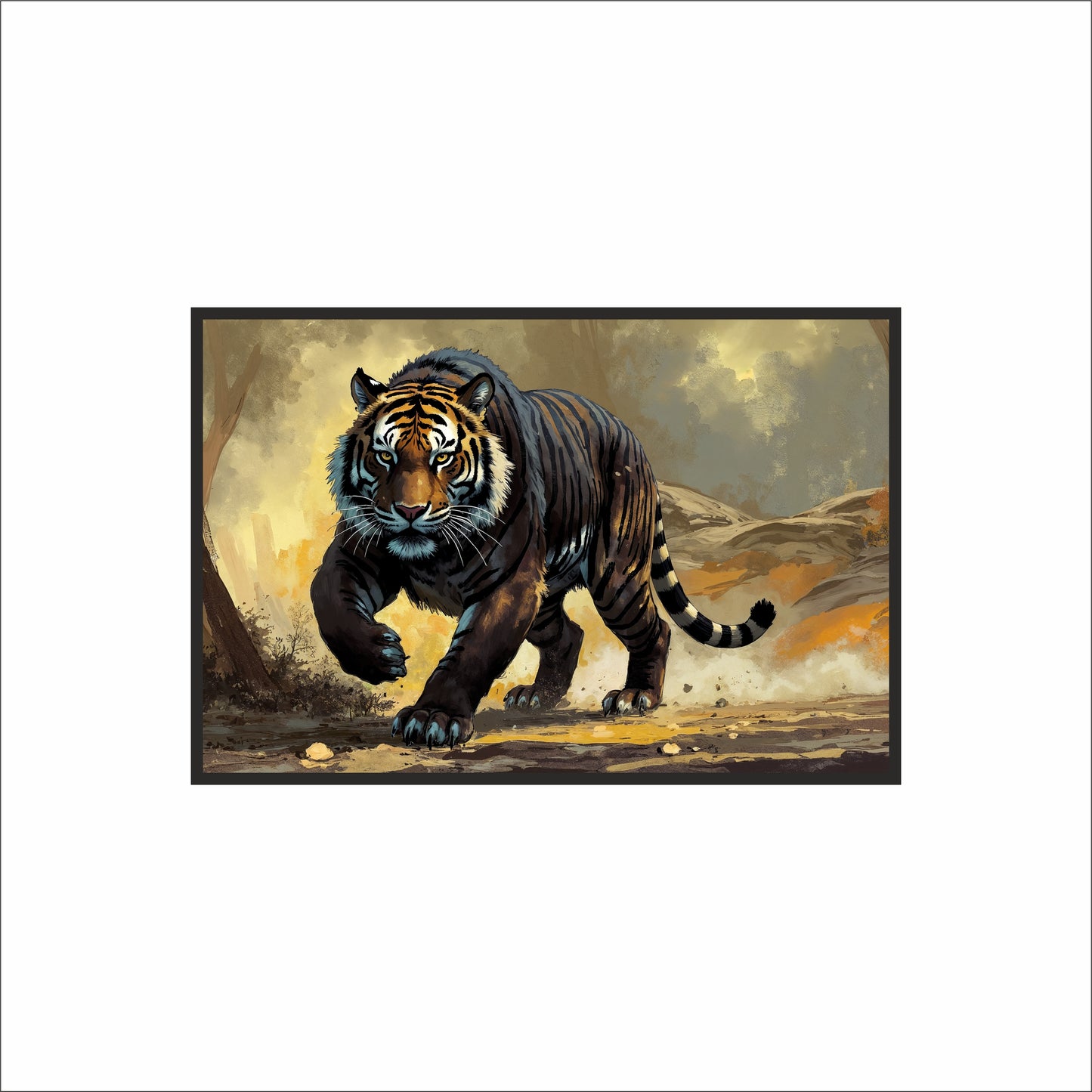 The Silent Predator – Majestic Tiger Wall Art 🐅