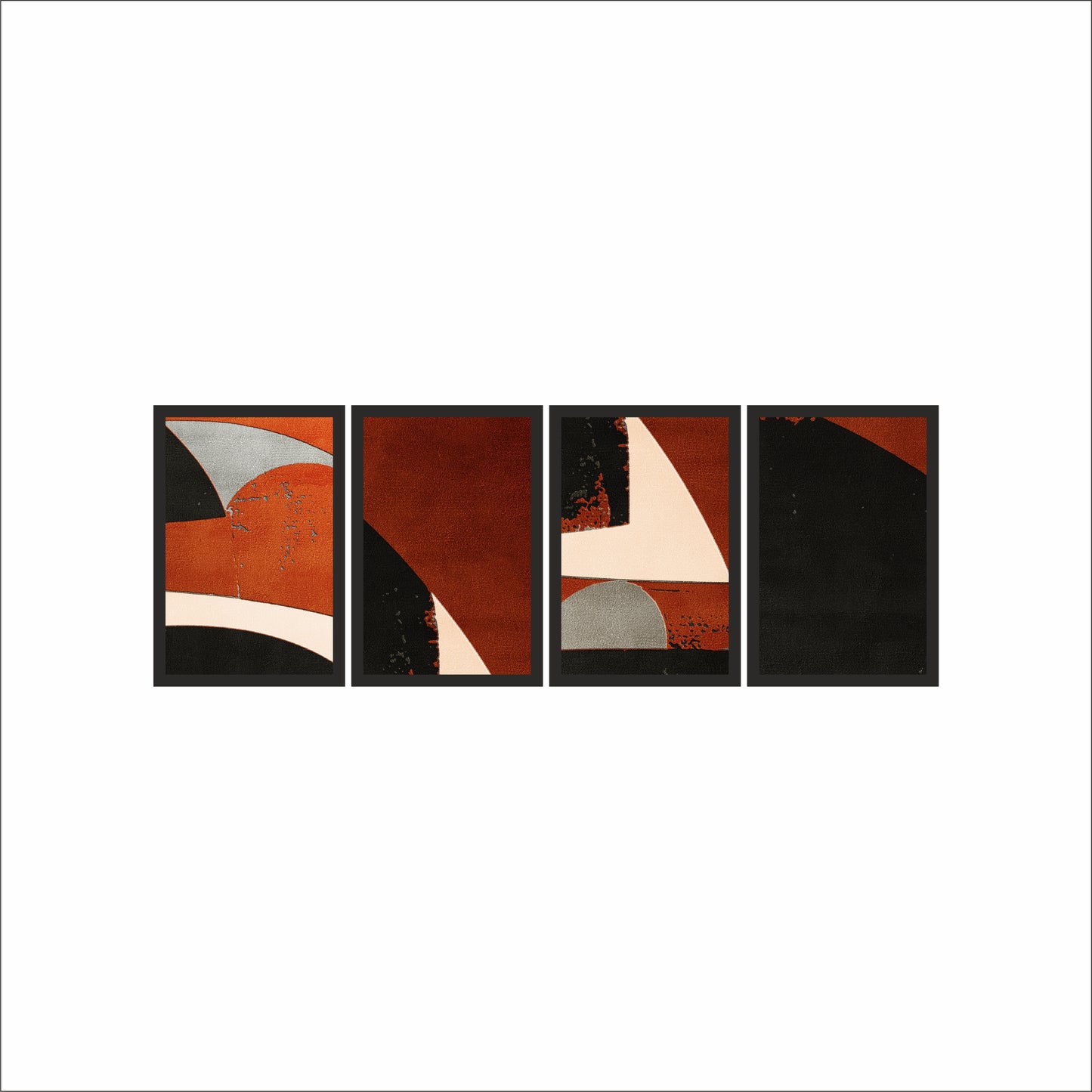 Bold Abstract Motion Wall Art Photo Frame – Modern Art with Depth