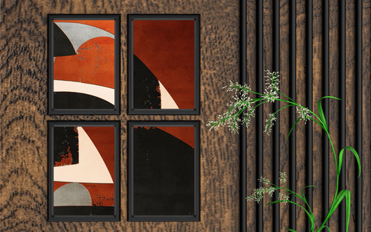 Bold Abstract Motion Wall Art Photo Frame – Modern Art with Depth