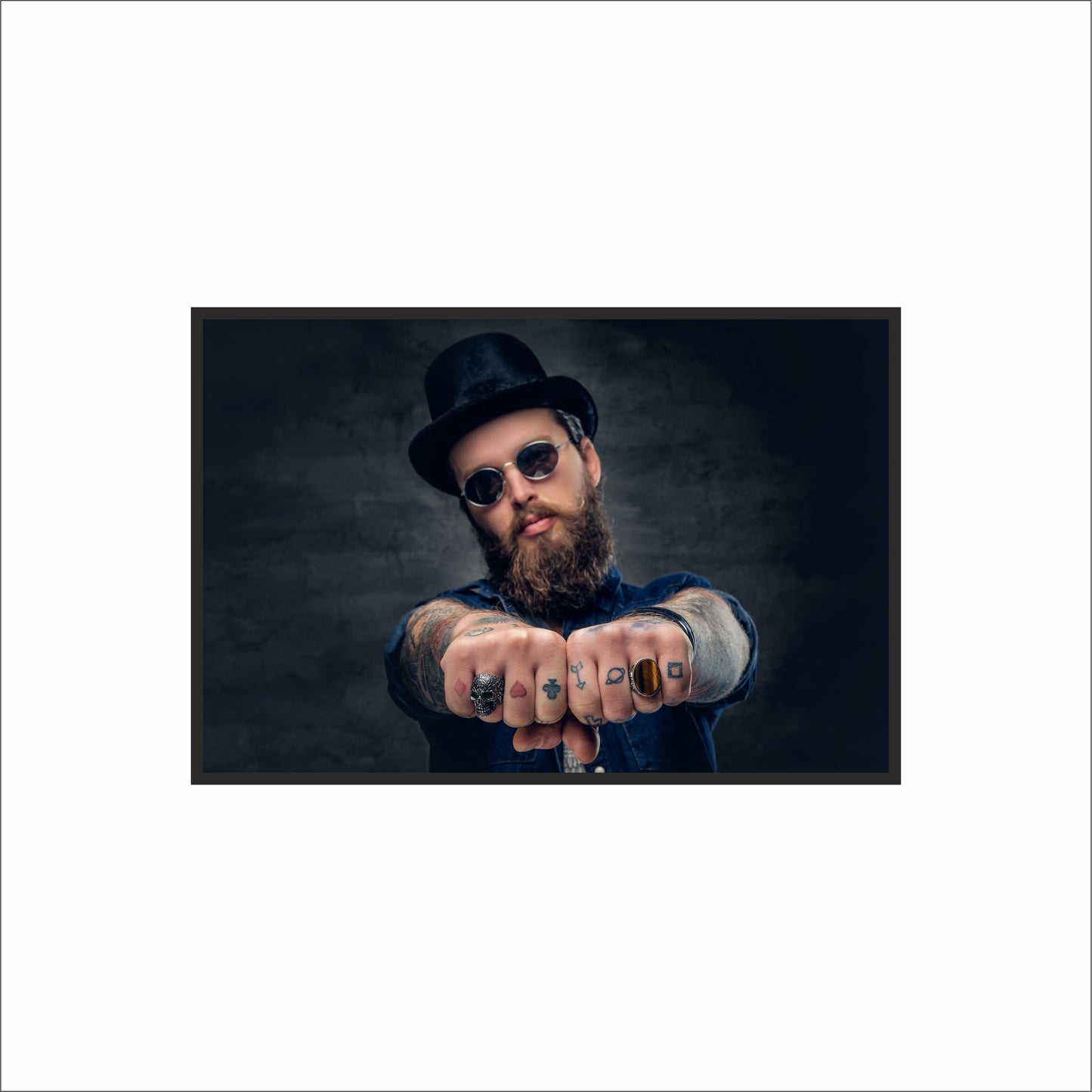Bold Gentleman – Power & Personality Wall Art 🧔‍♂️🔥