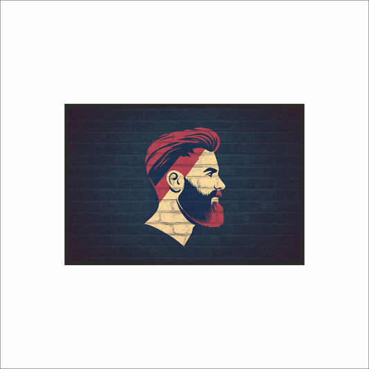 Classic Beard Profile – Modern Barber Wall Art 💈🔥