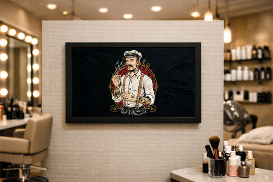Vintage Barber – Classic Style Wall Art ✂️🔥