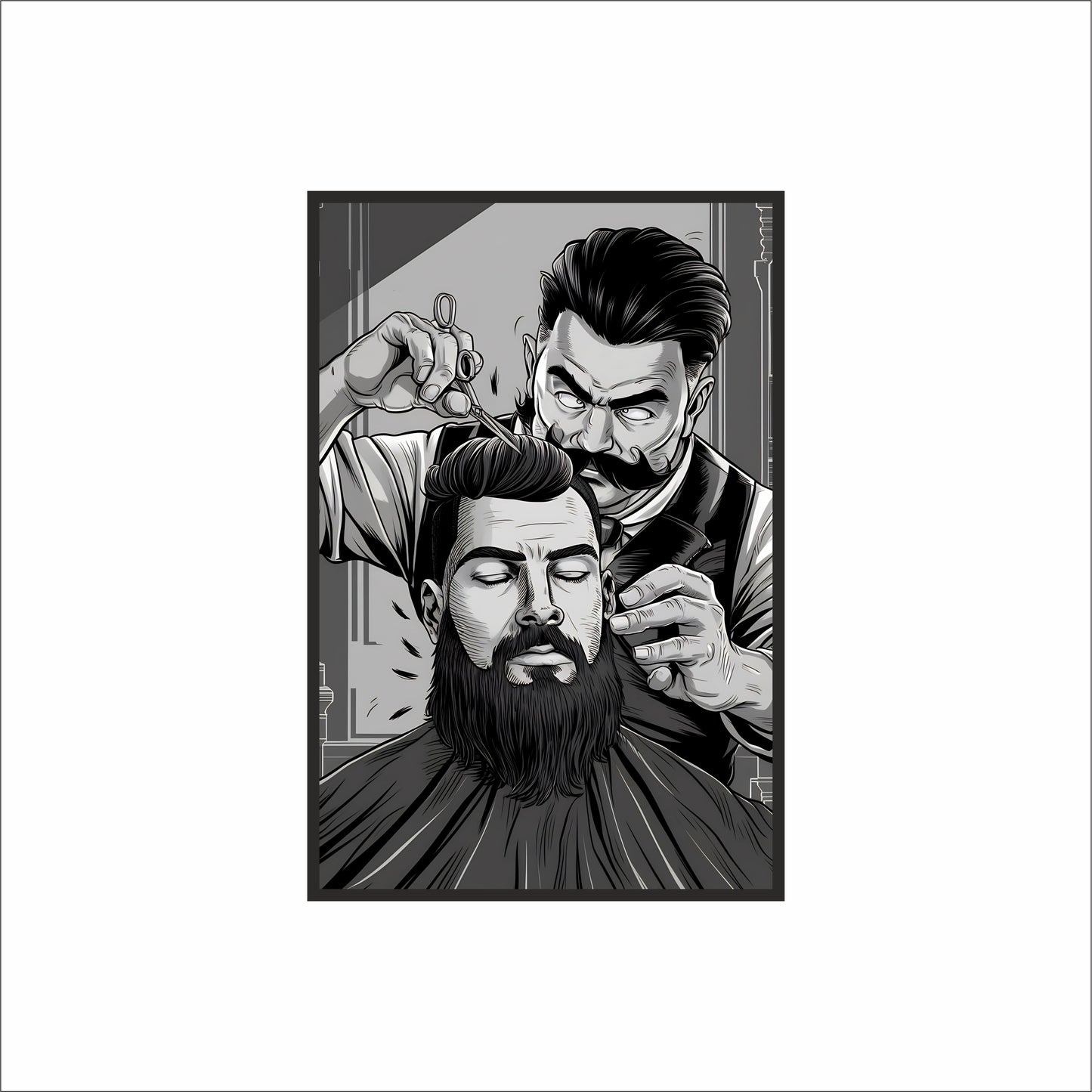 The Art of Precision – Classic Barber Masterpiece ✂️🧔