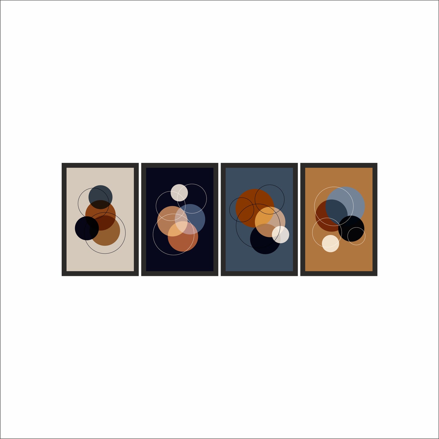 Modern Circles – Abstract Geometry Wall Art 🎨⚪
