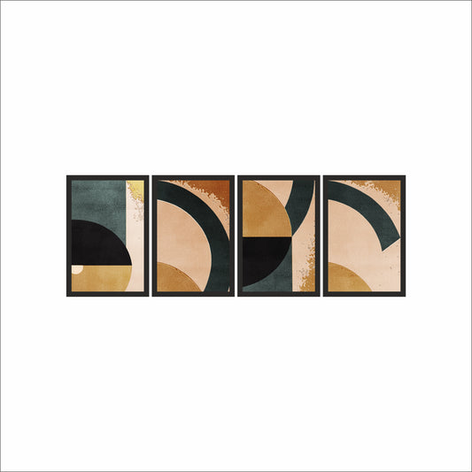 Golden Balance – Modern Abstract Wall Art ✨